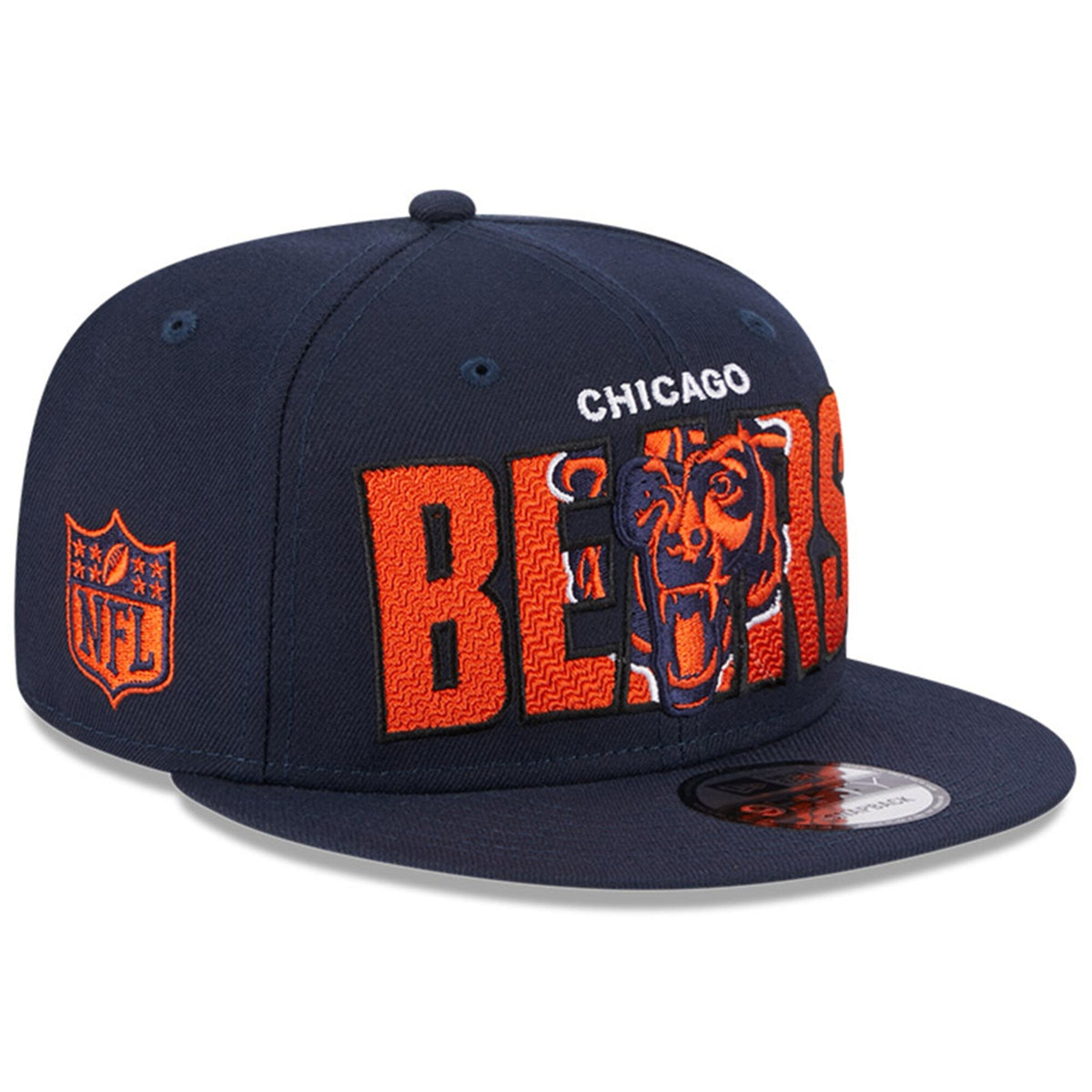 Chicago Bears New Era Navy 2023 NFL Draft 9FIFTY Snapback Adjustable Hat for Men product image 1, provided for visual