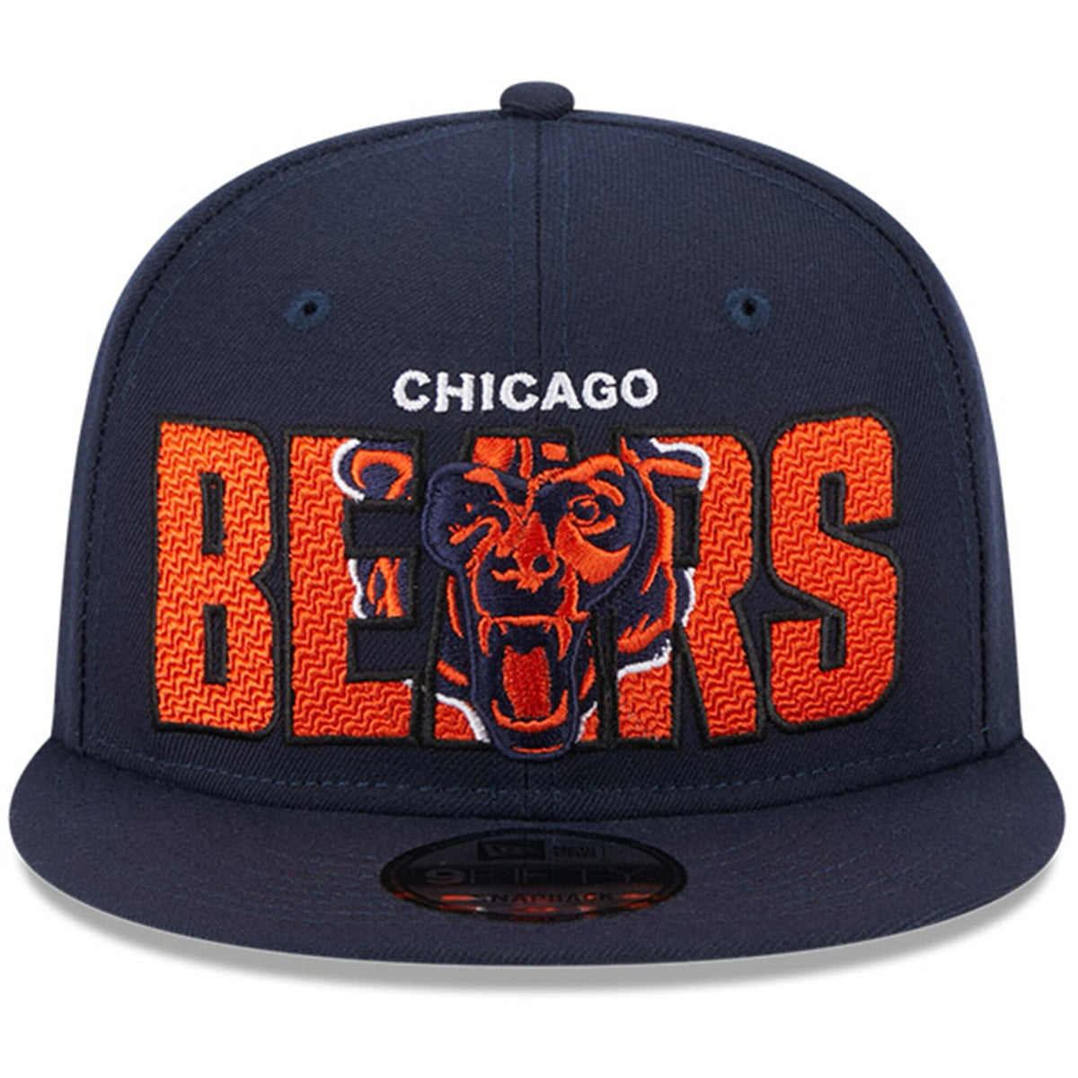 Chicago Bears New Era Navy 2023 NFL Draft 9FIFTY Snapback Adjustable Hat for Men product image 2, provided for visual