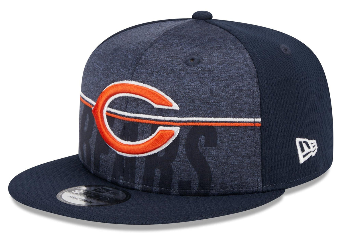 Chicago Bears New Era NFL 2023 Training Camp Navy Primary Logo 9FIFTY Snapback Adjustable Hat for Men product image 1,