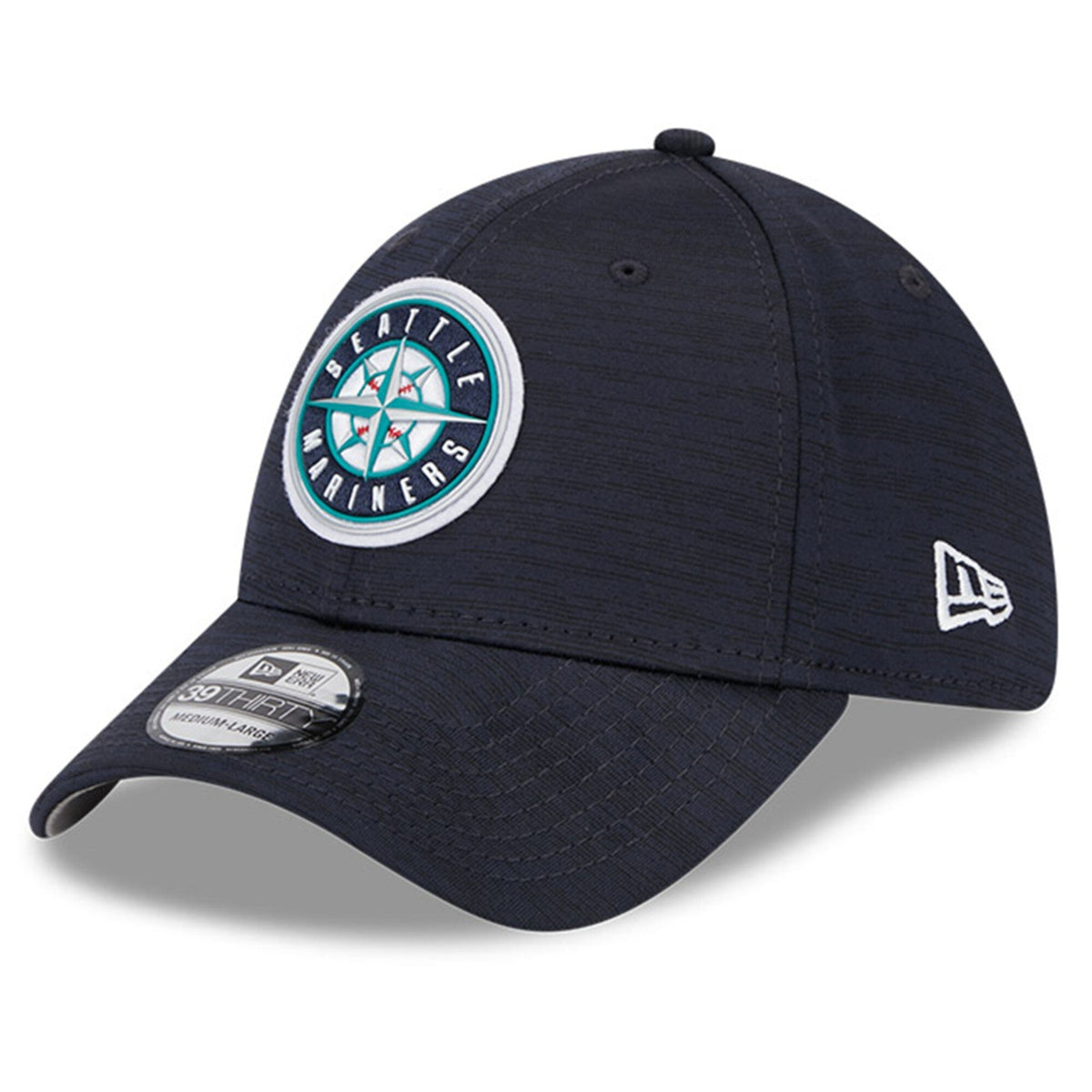 Seattle Mariners New Era Navy 2023 Clubhouse 39THIRTY Flex Hat for Men product image 1, provided for visual reference and