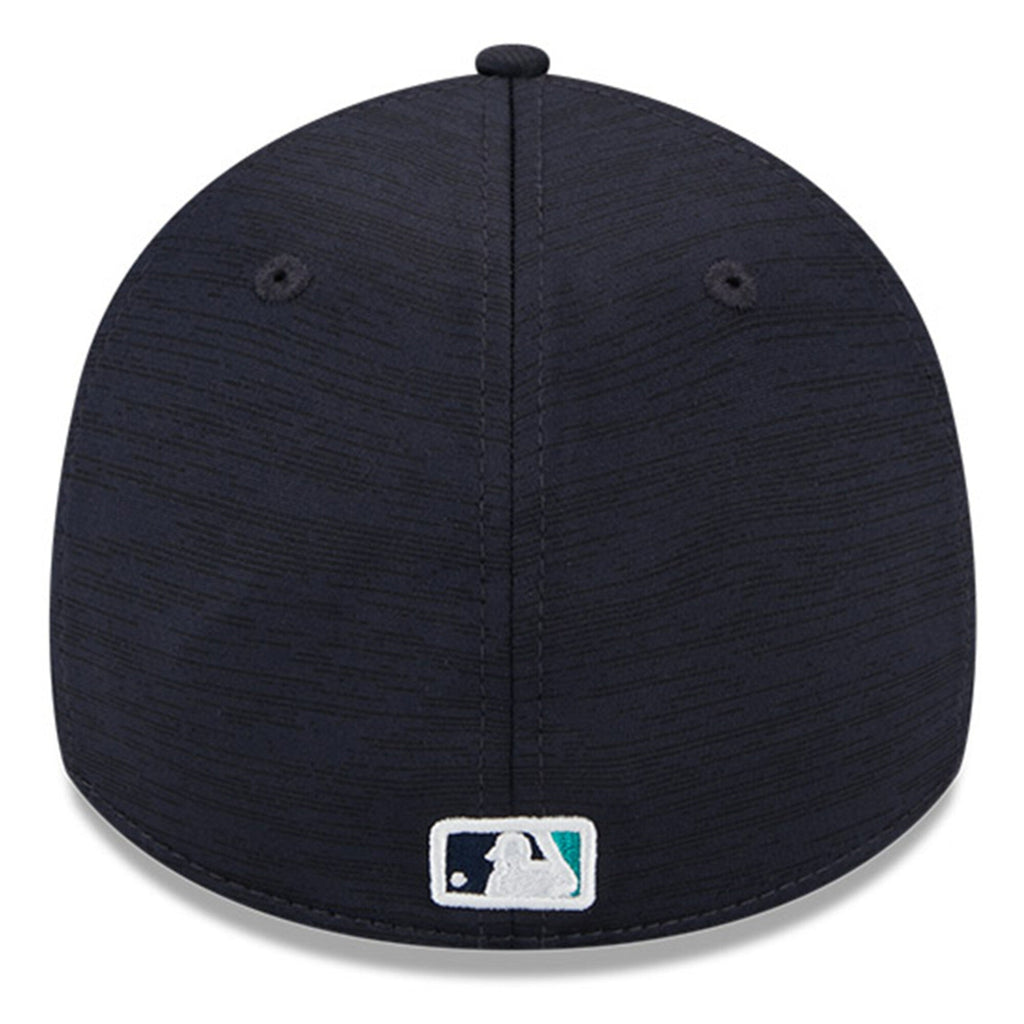 Seattle Mariners New Era Navy 2023 Clubhouse 39THIRTY Flex Hat for Men product image 4, provided for visual reference and