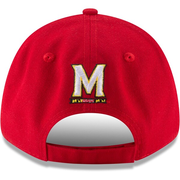 Maryland Terrapins Red NCAA New Era The League 9Forty Adjustable Hat product image 4, provided for visual reference and