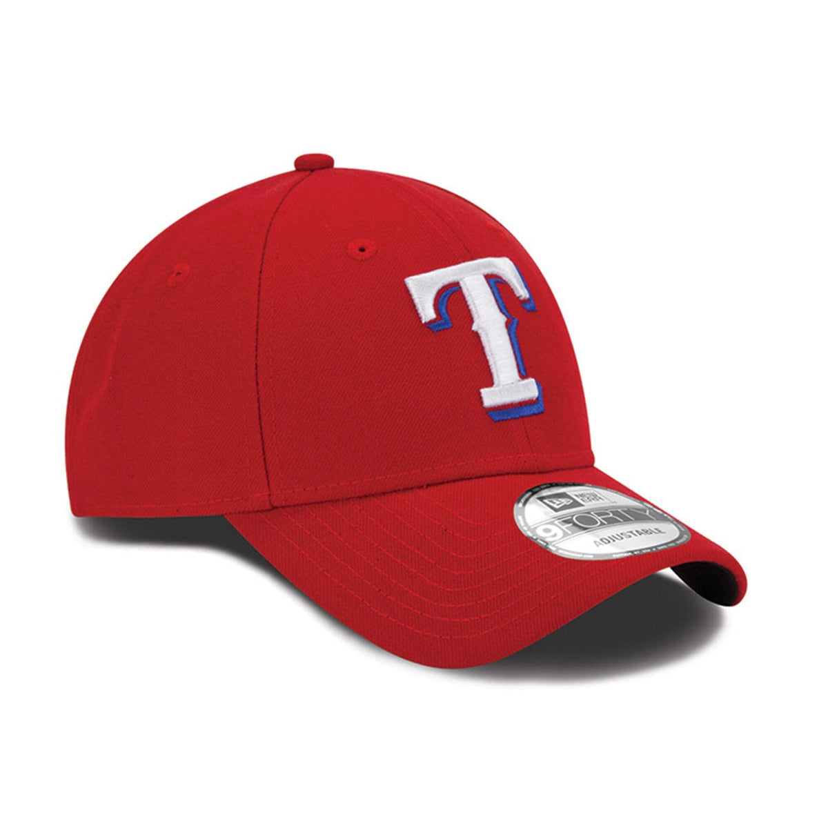Texas Rangers New Era Red League 9FORTY Adjustable Hat for Men product image 3, provided for visual reference and product