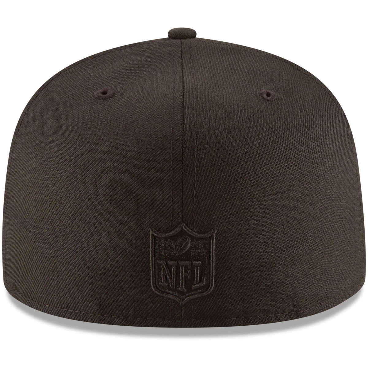 San Francisco 49ers New Era Black On Black 59FIFTY Fitted Hat for Men product image 4, provided for visual reference and