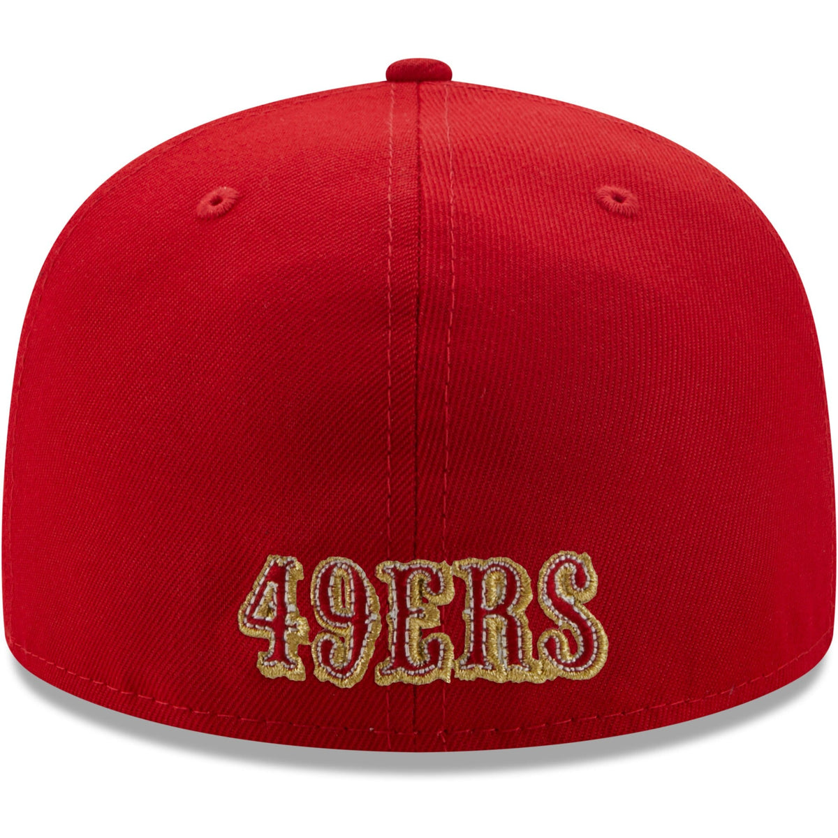 San Francisco 49ers New Era Scarlet Basic 59FIFTY Fitted Hat for Men product image 4, provided for visual reference and