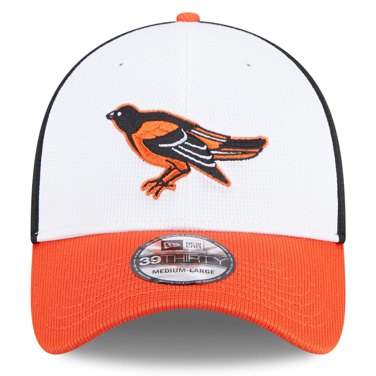 Baltimore Orioles New Era White 2025 Batting Practice 39THIRTY Flex Hat for Men product image 2, provided for visual