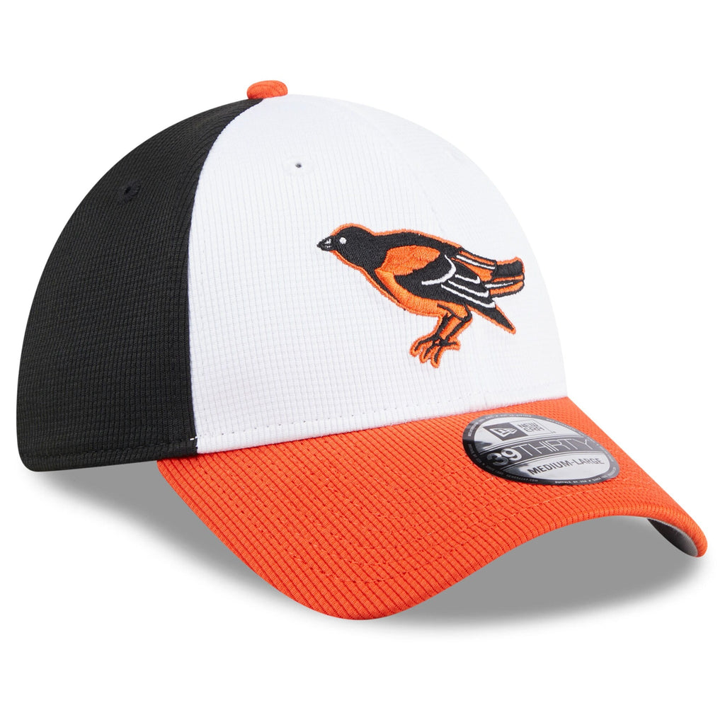 Baltimore Orioles New Era White 2025 Batting Practice 39THIRTY Flex Hat for Men product image 3, provided for visual