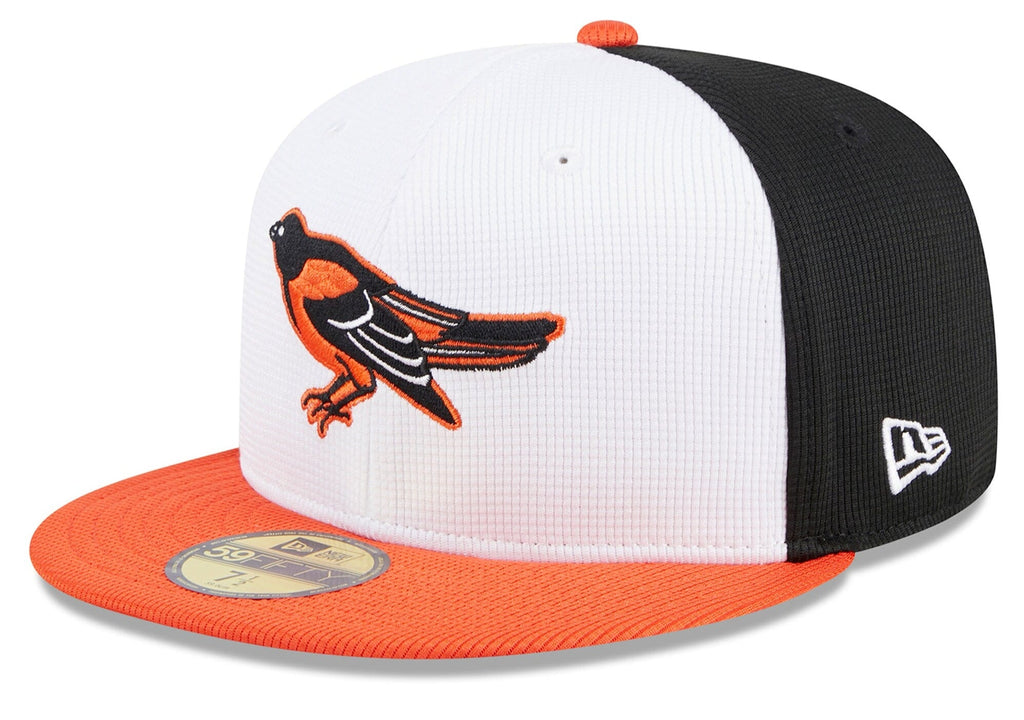 Baltimore Orioles New Era White 2025 Batting Practice 59FIFTY Fitted Hat product image 1, provided for visual reference and