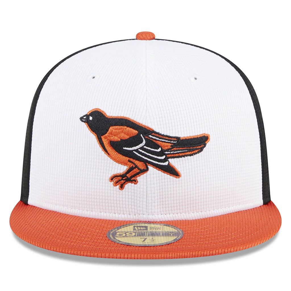 Baltimore Orioles New Era White 2025 Batting Practice 59FIFTY Fitted Hat product image 2, provided for visual reference and