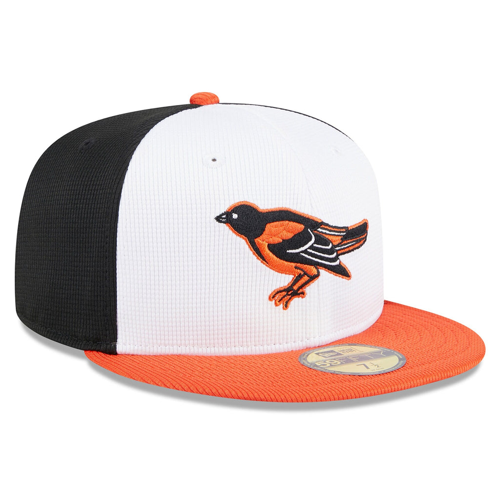 Baltimore Orioles New Era White 2025 Batting Practice 59FIFTY Fitted Hat product image 3, provided for visual reference and