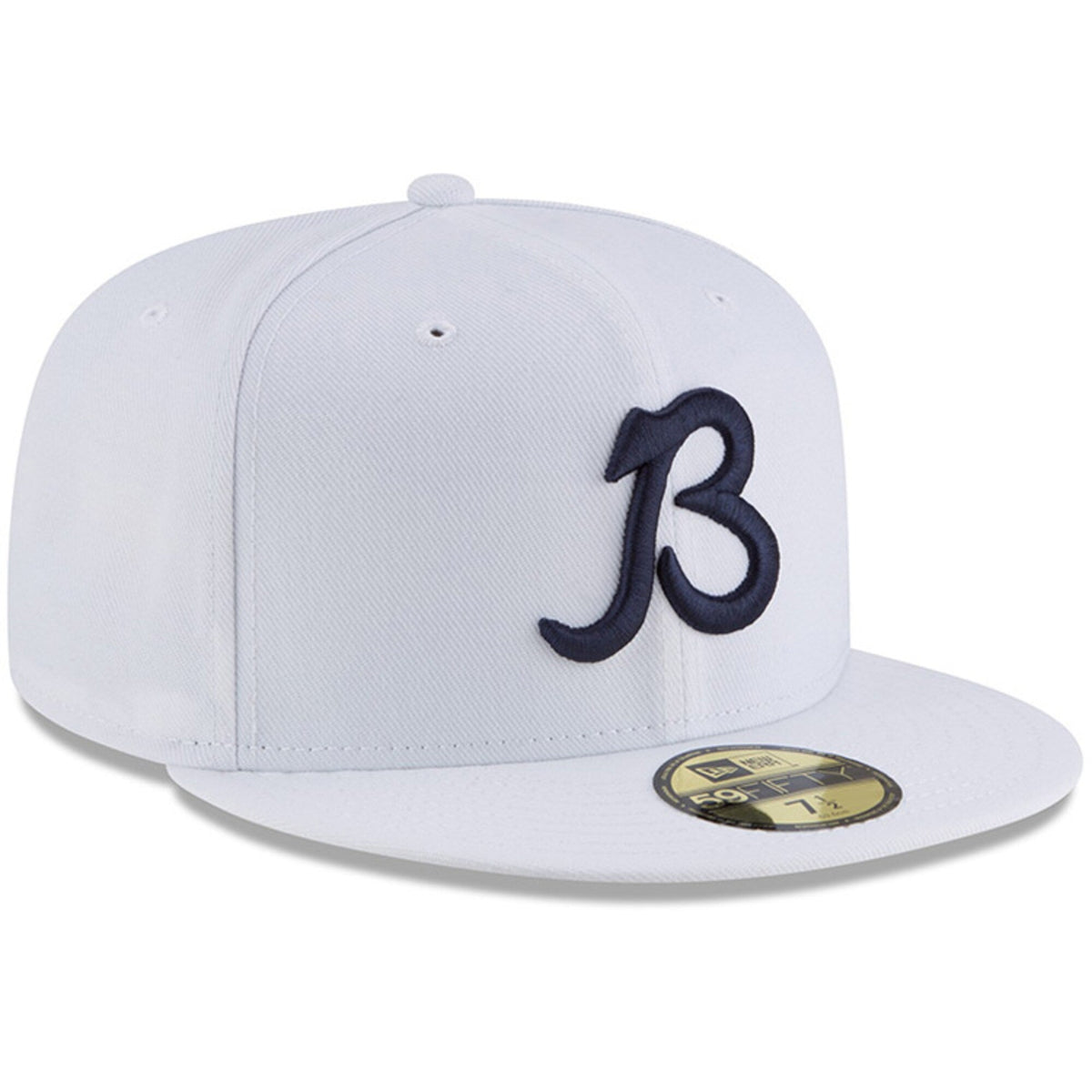 Chicago Bears New Era Optic White Gridiron Traditions B 59FIFTY Fitted Hat product image 3, provided for visual reference