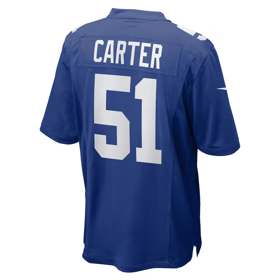 Abdul Carter New York Giants Blue Nike Game Replica Jersey for Men product image 3, provided for visual reference and