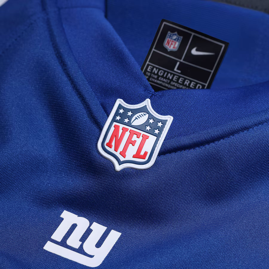 Abdul Carter New York Giants Blue Nike Game Replica Jersey for Men product image 4, provided for visual reference and