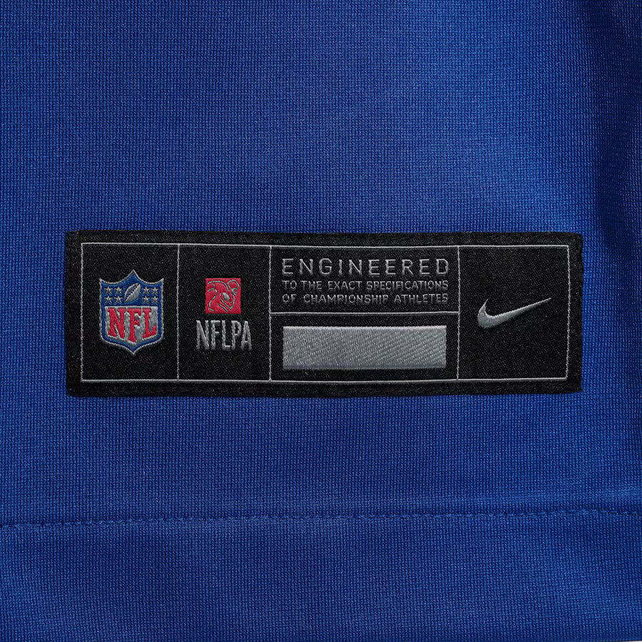 Abdul Carter New York Giants Blue Nike Game Replica Jersey for Men product image 6, provided for visual reference and