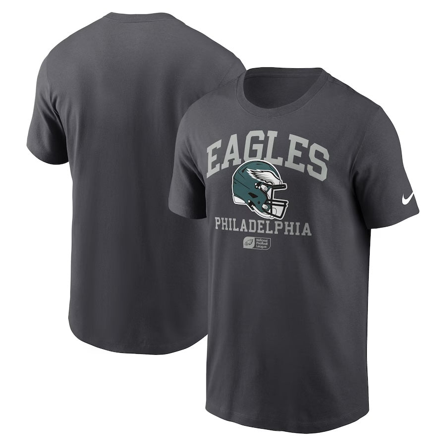 Nike Anthracite Philadelphia Eagles Helmet Essential T-Shirt for Men product image 1, provided for visual reference and