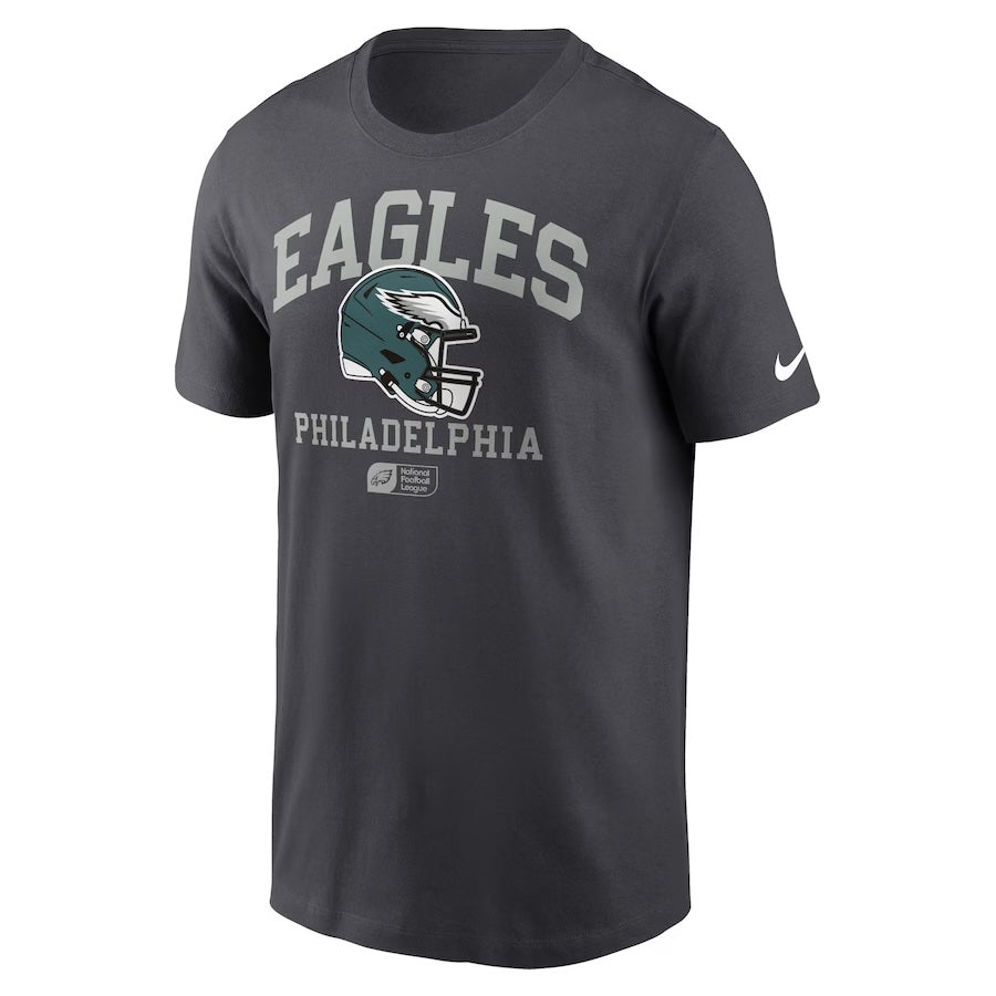 Nike Anthracite Philadelphia Eagles Helmet Essential T-Shirt for Men product image 2, provided for visual reference and