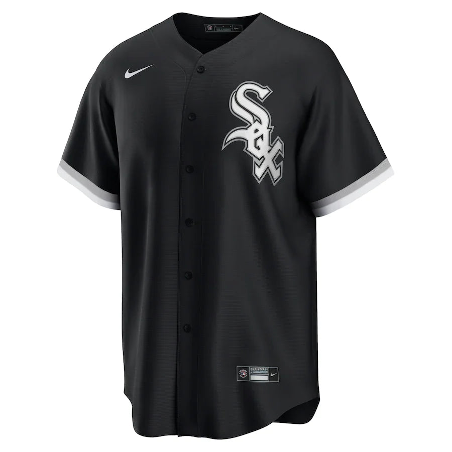 Bobby Jenks Chicago White Sox NIKE Replica Men Alternate Black Jersey With Premium Lettering product image 2, provided for