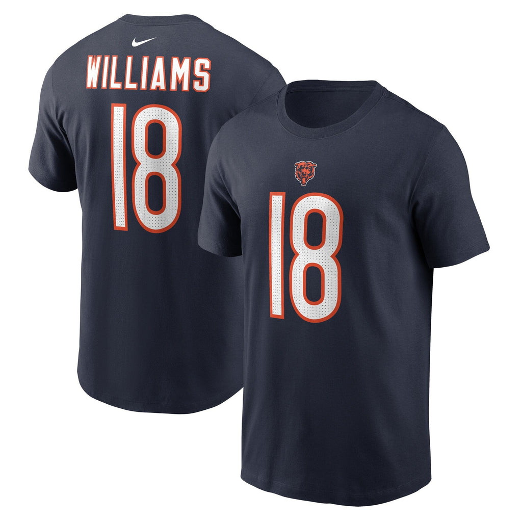 Nike Caleb Williams Navy Chicago Bears Name & Number T-Shirt for Men product image 1, provided for visual reference and