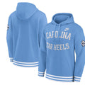 North Carolina Tar Heels Nike Carolina Blue Legacy Retro Pullover Hoodie product image 1, provided for visual reference and