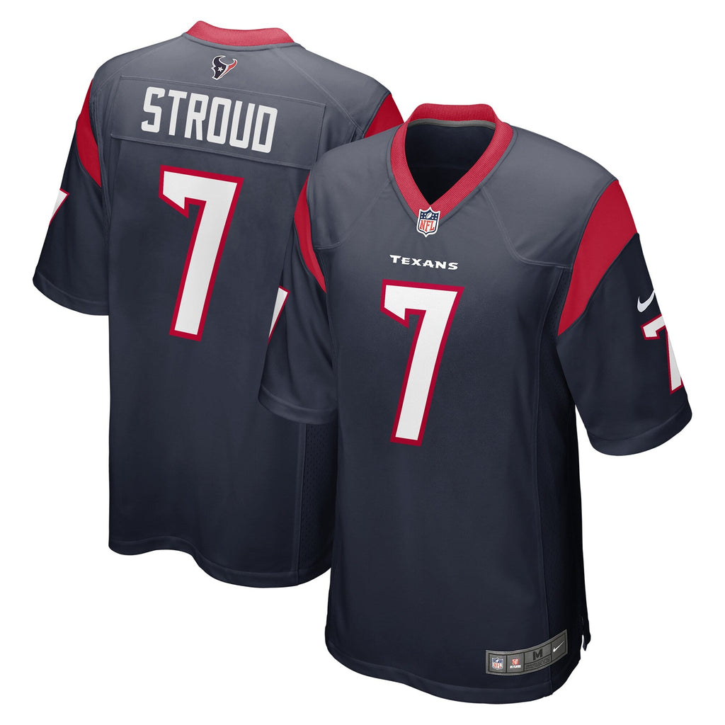 C.J. Stroud Houston Texans Nike Navy Game Jersey for Men product image 1, provided for visual reference and product detail