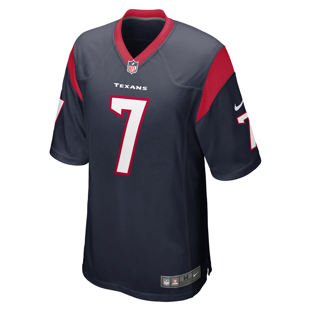 C.J. Stroud Houston Texans Nike Navy Game Jersey for Men product image 2, provided for visual reference and product detail