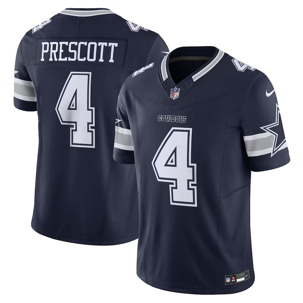 Nike Dak Prescott Navy Dallas Cowboys Vapor F.U.S.E. Limited Jersey for Men product image 1, provided for visual reference