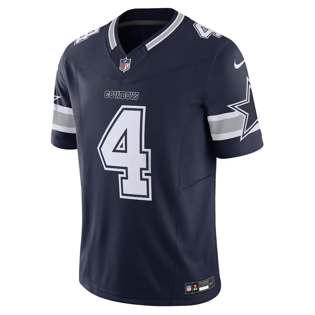 Nike Dak Prescott Navy Dallas Cowboys Vapor F.U.S.E. Limited Jersey for Men product image 2, provided for visual reference