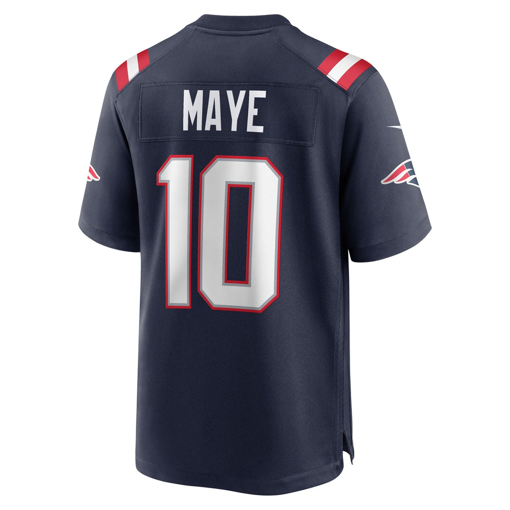 New England Patriots Drake Maye Nike Navy Game Jersey for Men product image 3, provided for visual reference and product