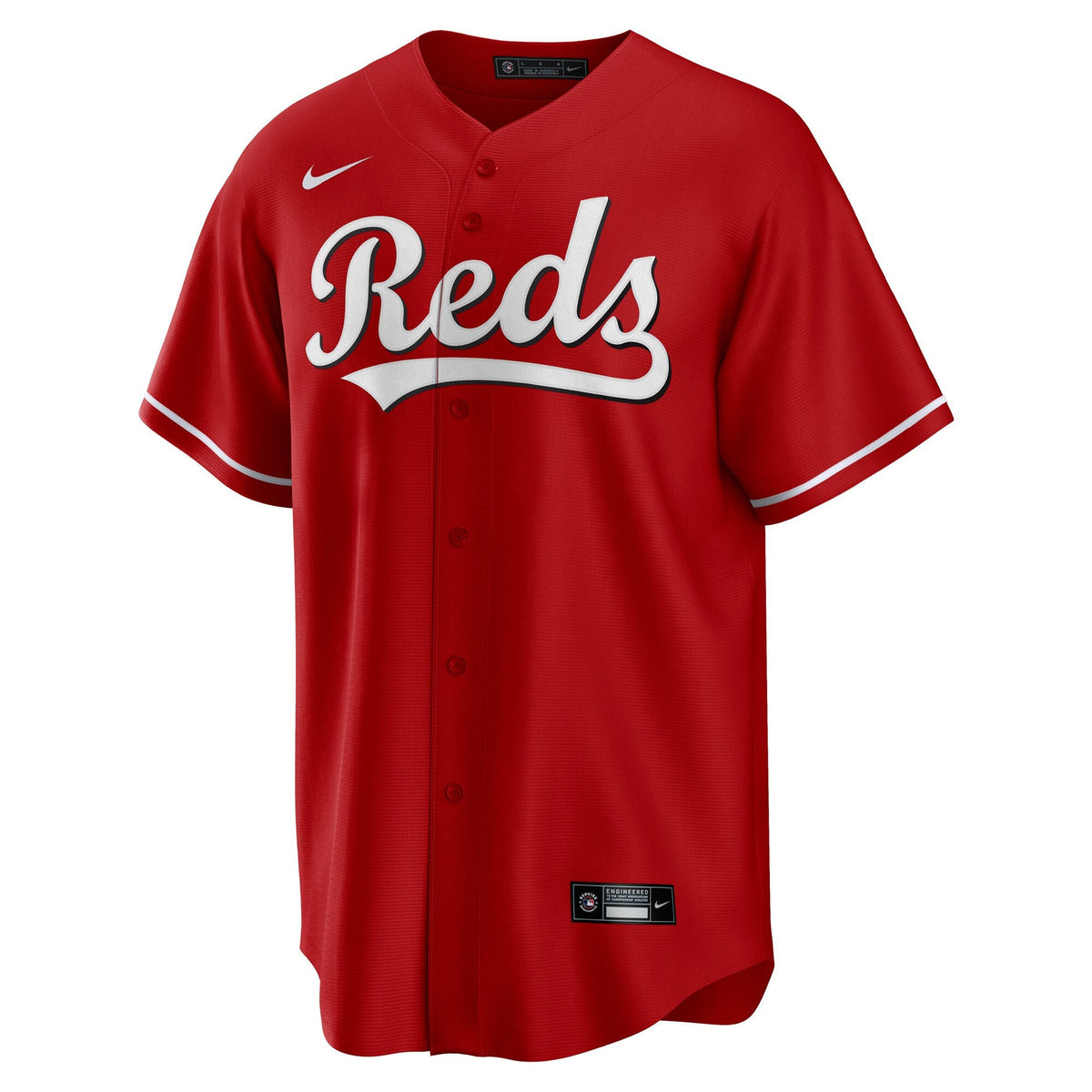 Cincinnati Reds Nike Replica Alternate Scarlet Jersey for Men product image 1, provided for visual reference and product