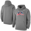 Nike Men USA Hockey Nike 2026 Club Hoodie - Gray product image 1, provided for visual reference and product detail review