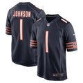 Youth Jaylon Johnson Chicago Bears Navy Nike Game Jersey product image 1, provided for visual reference and product detail