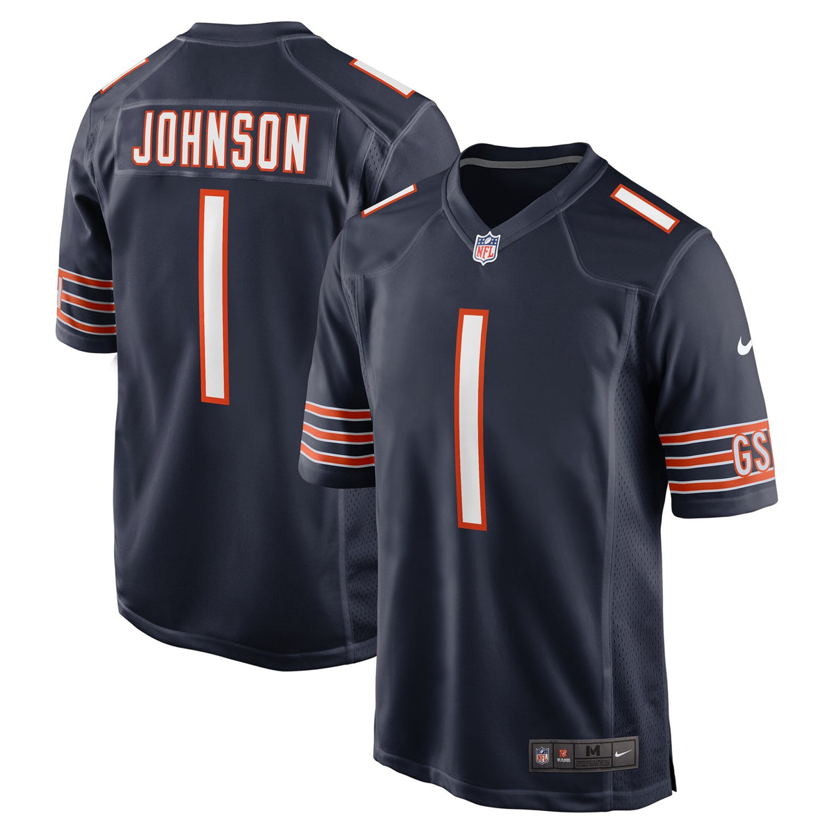 Youth Jaylon Johnson Chicago Bears Navy Nike Game Jersey product image 1, provided for visual reference and product detail