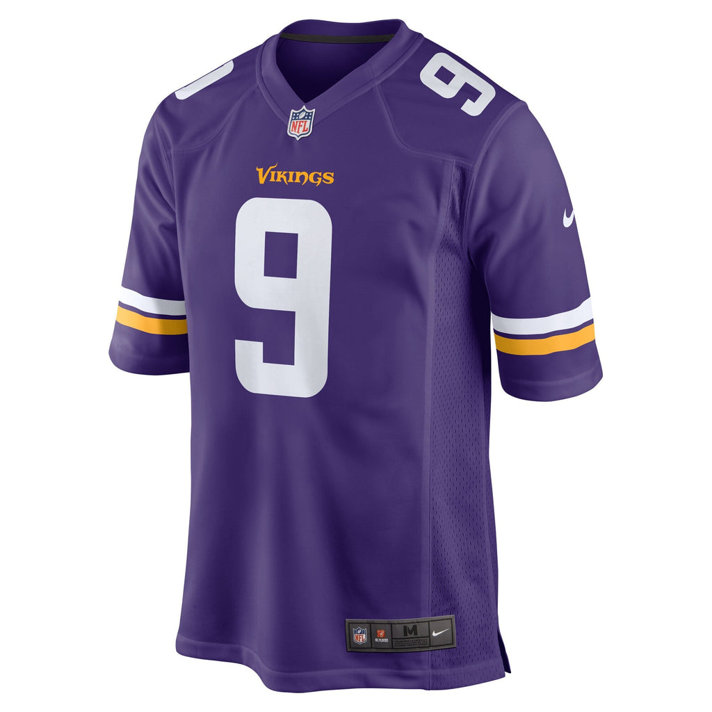 JJ McCarthy Minnesota Vikings Purple Game Replica Jersey for Men product image 2, provided for visual reference and product