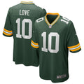 Green Bay Packers Jordan Love Nike Green Player Game Jersey for Men product image 1, provided for visual reference and
