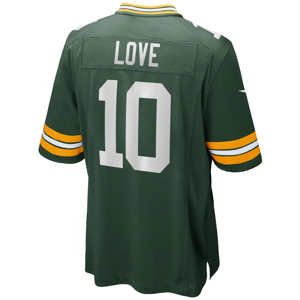 Green Bay Packers Jordan Love Nike Green Player Game Jersey for Men product image 3, provided for visual reference and