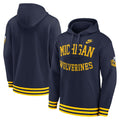 Michigan Wolverines Nike Navy Legacy Retro Pullover Hoodie product image 1, provided for visual reference and product detail