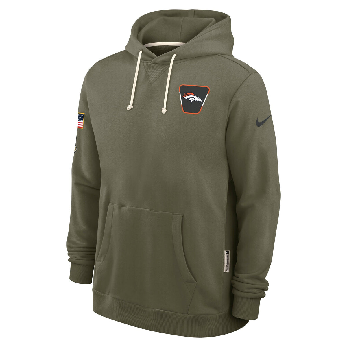 Denver Broncos Nike Olive Green 2025 Salute To Service Club Pullover Hoodie for Men product image 1, provided for visual