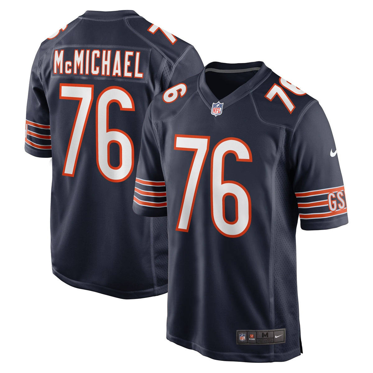 Steve McMichael Chicago Bears Nike Navy Replica Game Jersey for Men product image 1, provided for visual reference and