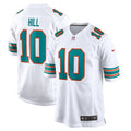 Youth Tyreek Hill Miami Dolphins Nike White Alternate Game Replica Jersey product image 1, provided for visual reference and