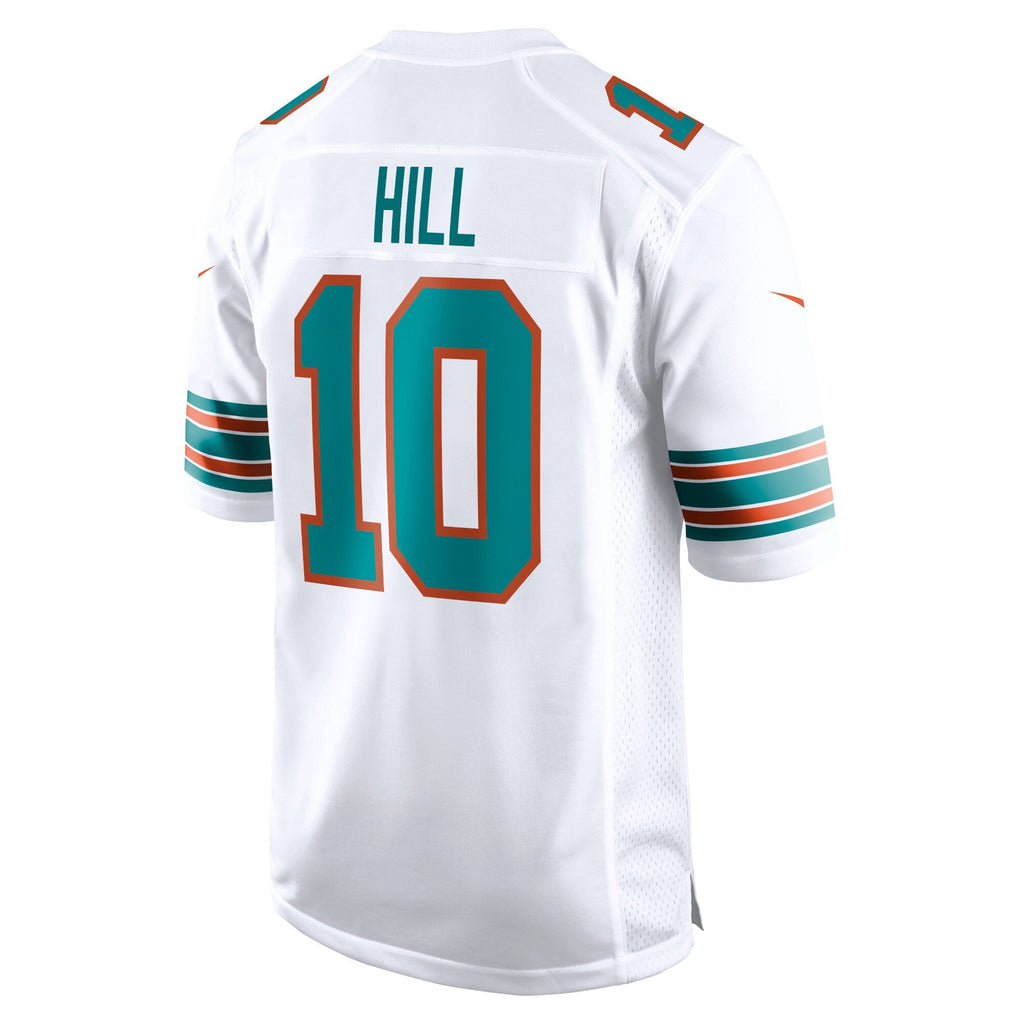 Youth Tyreek Hill Miami Dolphins Nike White Alternate Game Replica Jersey product image 3, provided for visual reference and