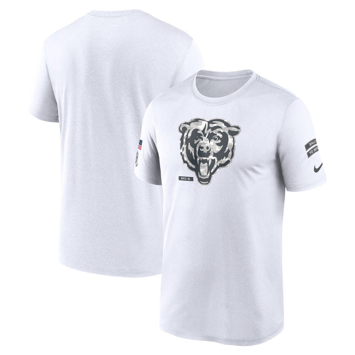 Chicago Bears Nike White 2024 Salute To Service Legend Performance T-Shirt for Men product image 1, provided for visual