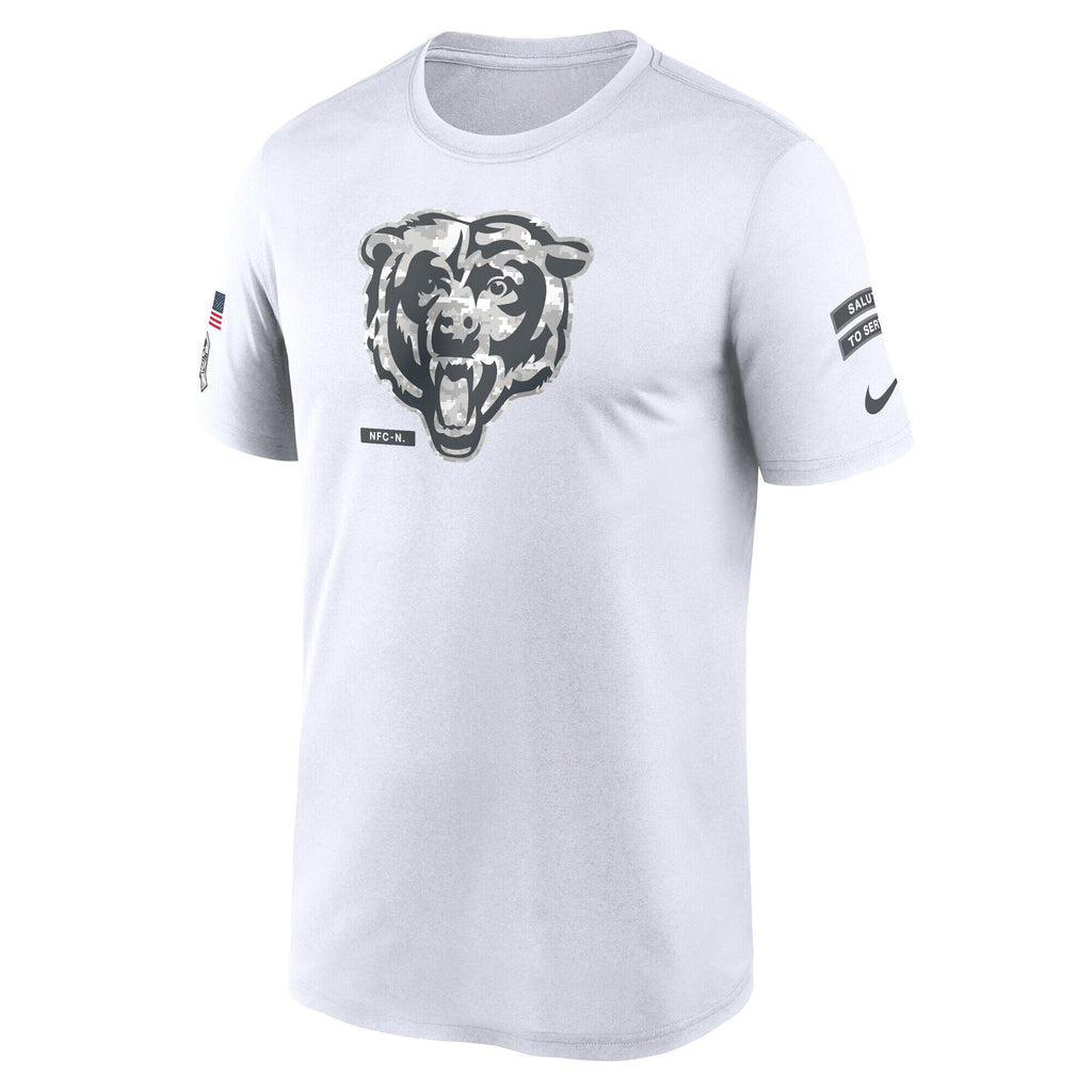 Chicago Bears Nike White 2024 Salute To Service Legend Performance T-Shirt for Men product image 2, provided for visual