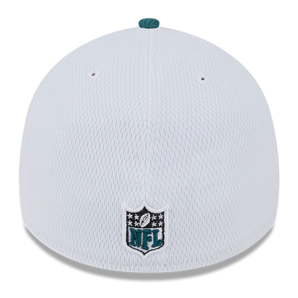 Philadelphia Eagles Primary Logo New Era White/Green 2023 Sideline 39THIRTY Flex Hat for Men product image 4, provided for
