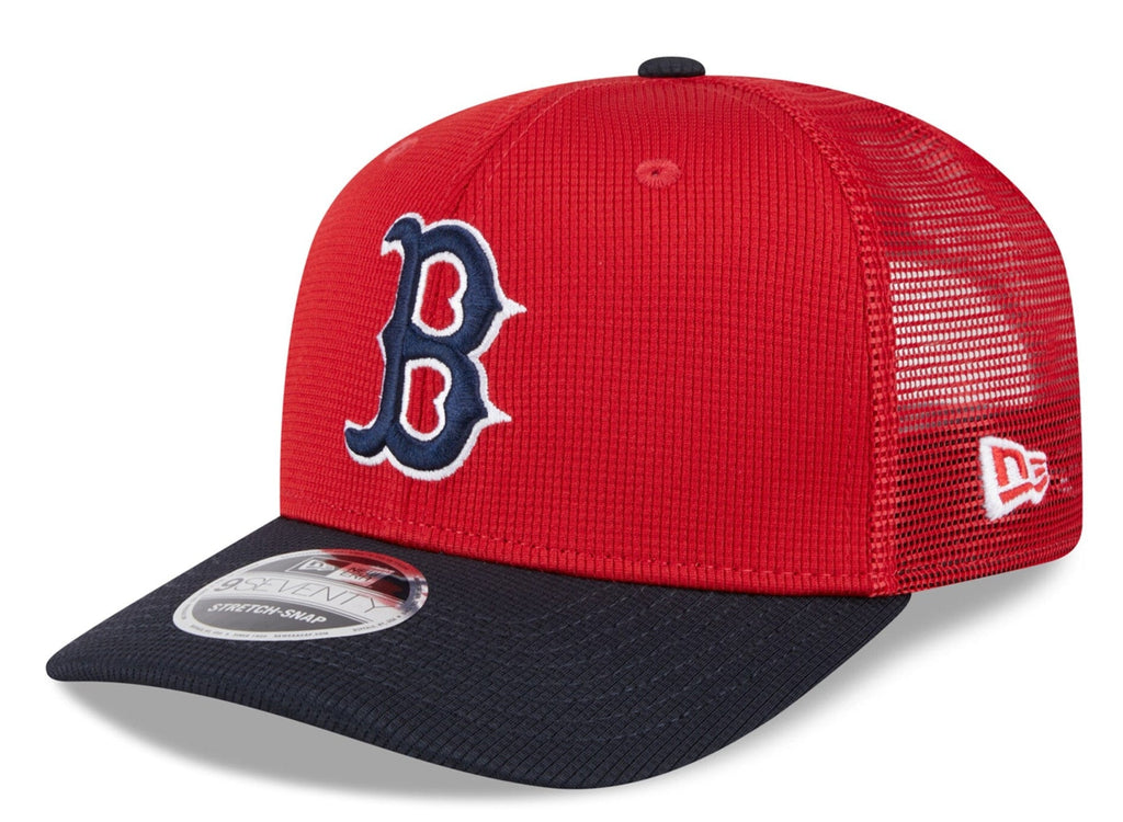 Boston Red Sox New Era Red/Navy Batting Practice 9SEVENTY Trucker Hat product image 1, provided for visual reference and