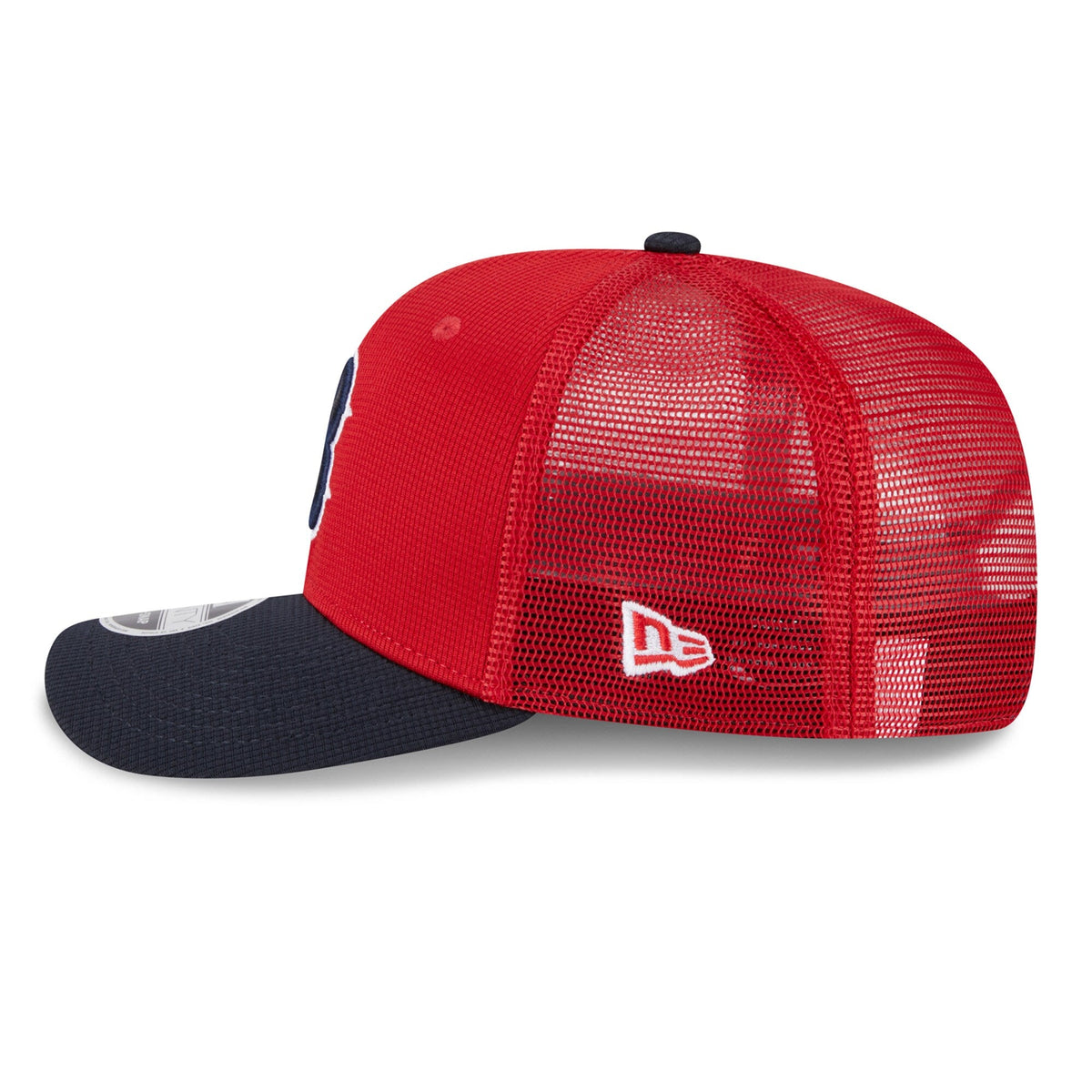 Boston Red Sox New Era Red/Navy Batting Practice 9SEVENTY Trucker Hat product image 4, provided for visual reference and
