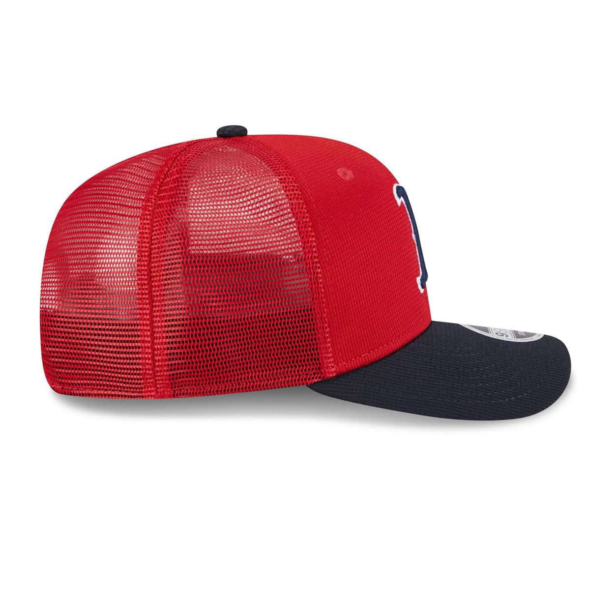 Boston Red Sox New Era Red/Navy Batting Practice 9SEVENTY Trucker Hat product image 5, provided for visual reference and