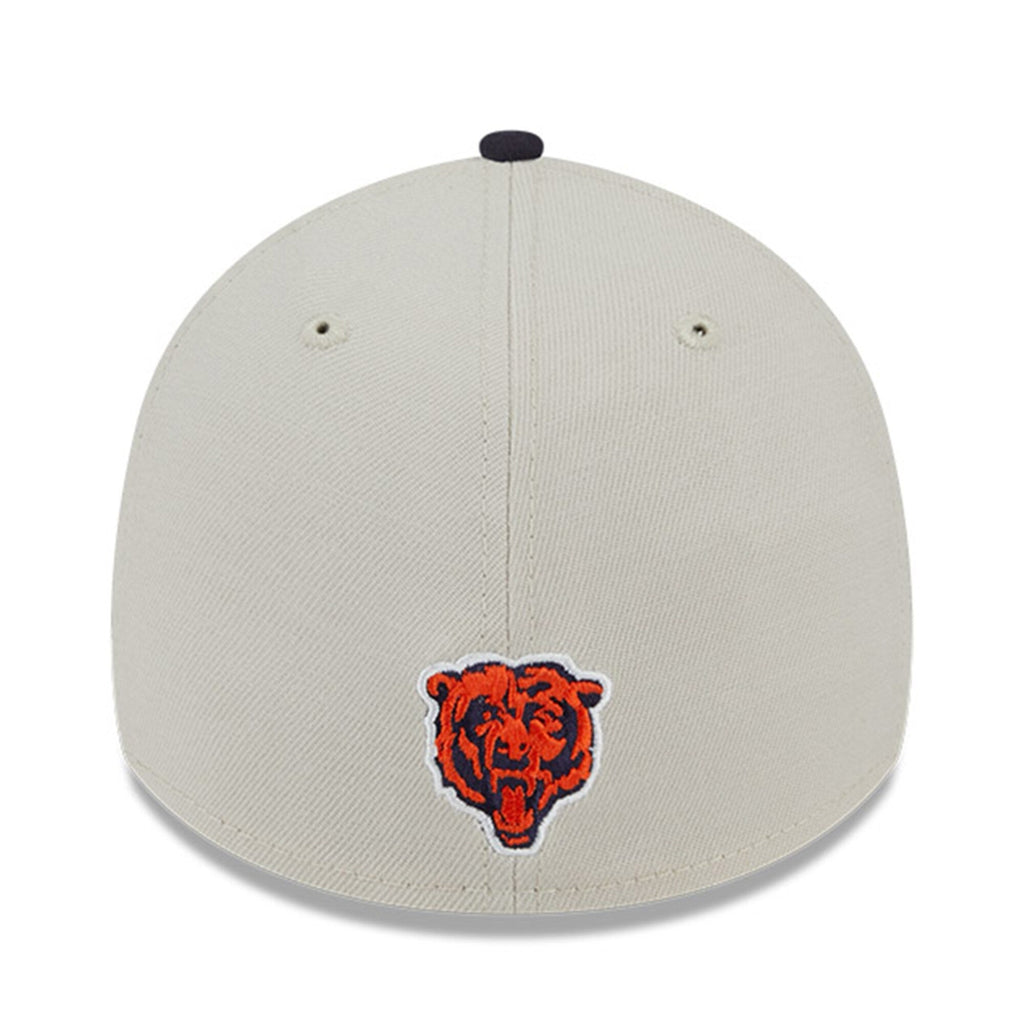 Chicago Bears New Era Stone/Navy 2023 NFL Draft 39THIRTY Flex Hat for Men product image 4, provided for visual reference and