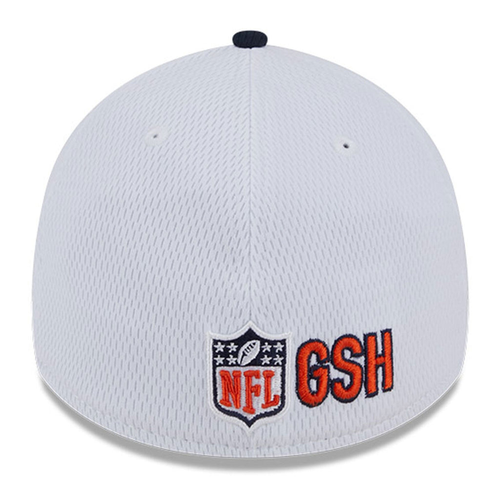 Chicago Bears Historical Logo New Era White/Navy 2023 Sideline 39THIRTY Flex Hat for Men product image 4, provided for