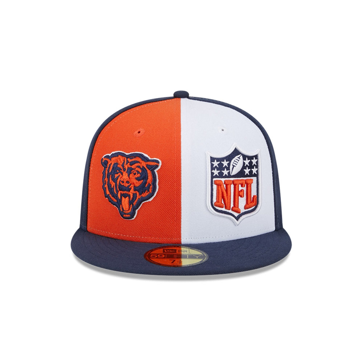 Chicago Bears 2023 Sideline Primary Logo Navy/Orange/White New Era 59FIFTY Fitted Hat product image 2, provided for visual