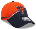 Chicago Bears New Era Orange/Navy 2023 NFL 9FORTY Adjustable Hat for Men product image 1, provided for visual reference and